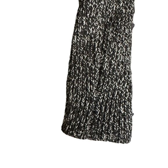 Athleta Northern Lights Chunky Knit Tunic Cashmere Wool Sweater Black Marl - Picture 6 of 10